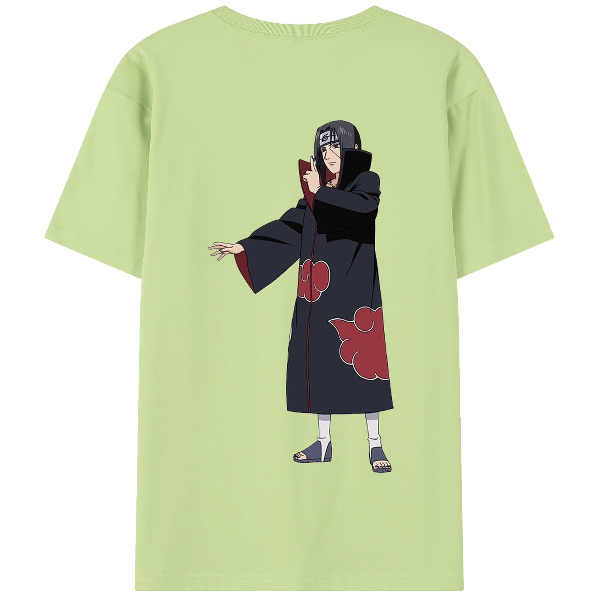 （画像用） NARUTO -ナルト- うちは イタチ Uchiha Itachi 綿100％半袖Tシャツ（背面プリント）